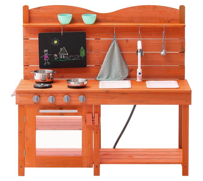 Medinė lauko virtuvėlė vaikams8