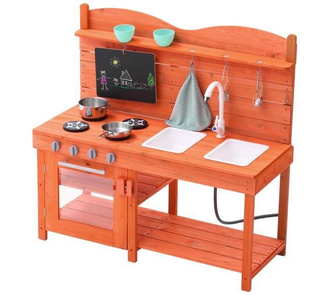 Medinė lauko virtuvėlė vaikams9