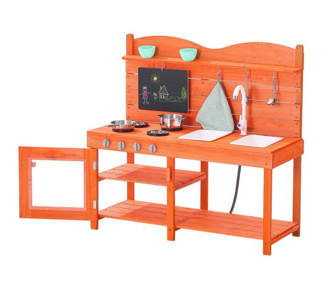 Medinė lauko virtuvėlė vaikams10