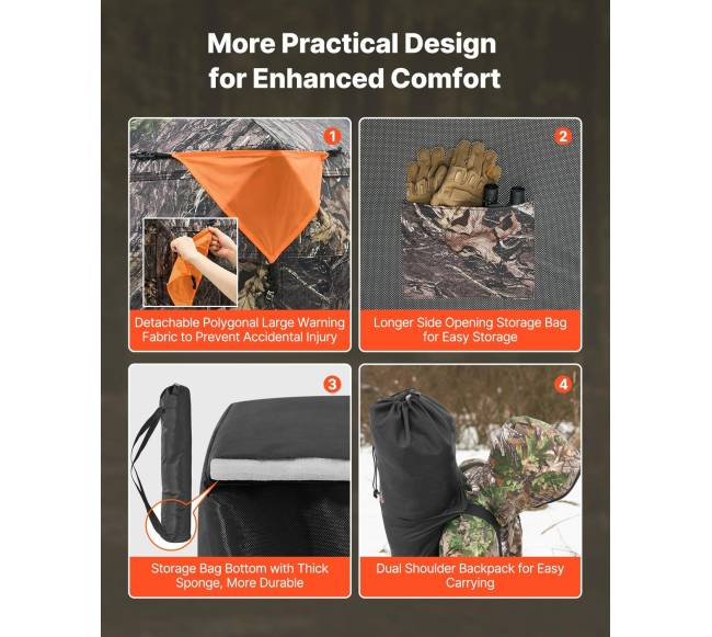 Permatoma medžioklės slėptuvė 4-5 žmonių4