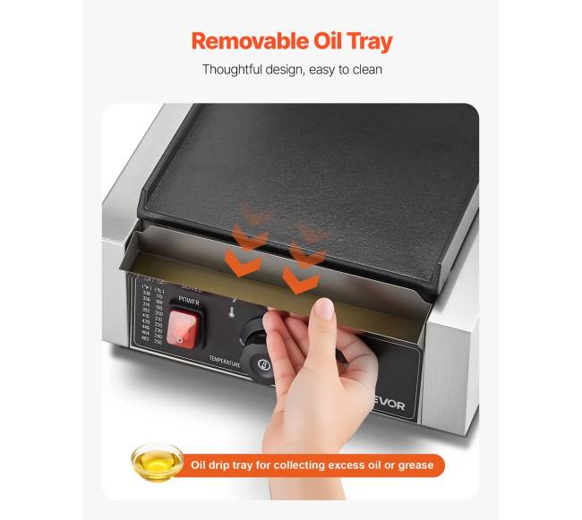 Kompaktiška panini grilio presas su plokštuma 22x23 cm3