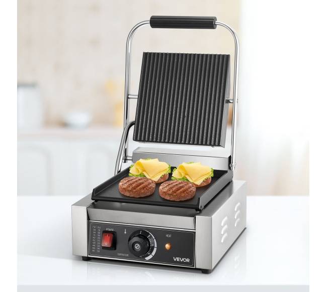 Kompaktiška panini grilio presas su plokštuma 22x23 cm7