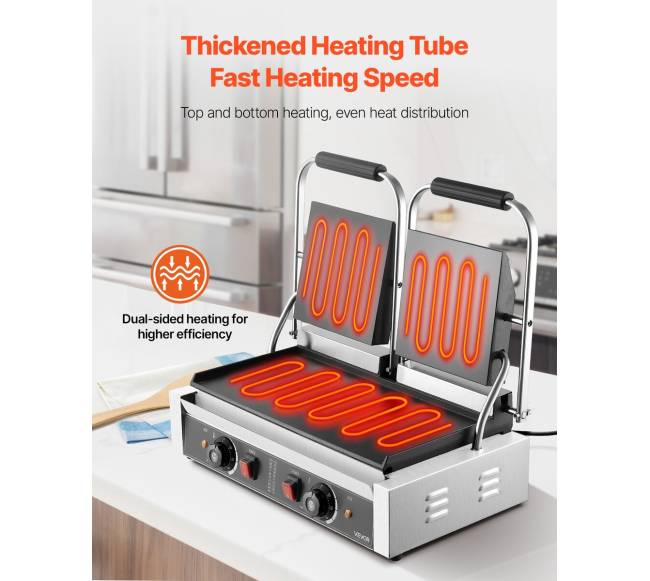 Komercinė panini presas grilio sumuštinių gaminimo aparatas1