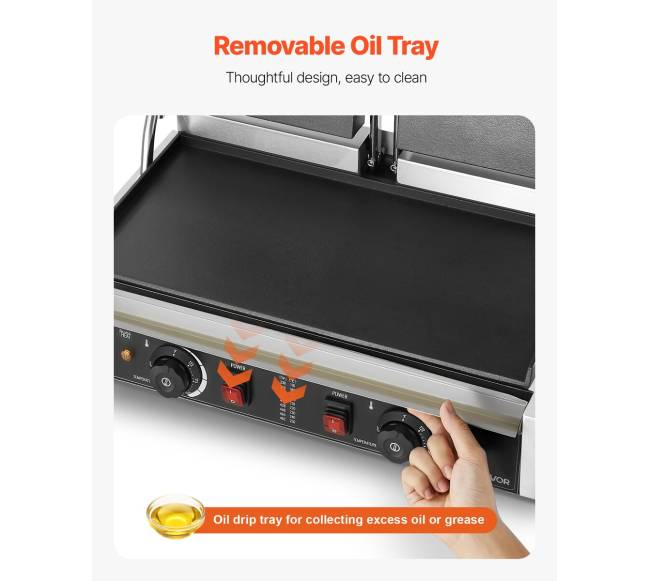 Komercinė panini presas grilio sumuštinių gaminimo aparatas3