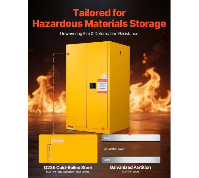 65 gal degiųjų medžiagų spinta su lentyna1