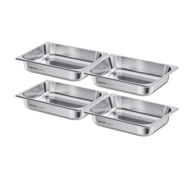 pusės dydžio viešbučio garų stalo padėklai 4 vnt.0