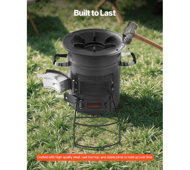 Kempinginė raketinė krosnelė su dvigubomis durimis3