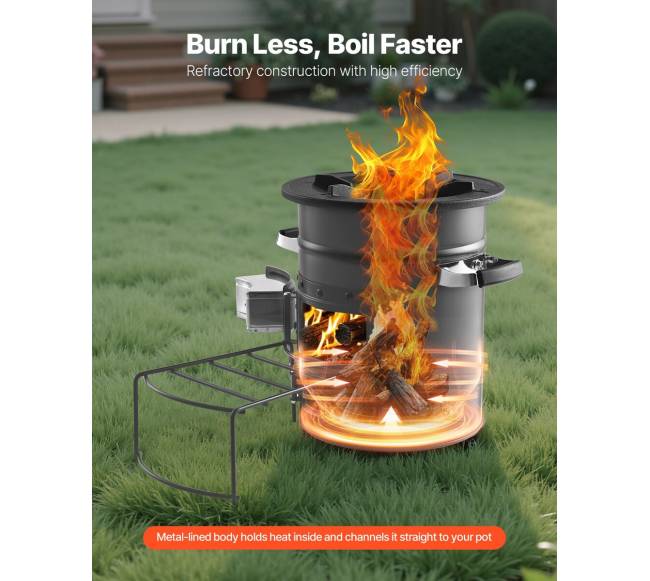 Kempinginė raketinė krosnelė su dvigubomis durimis4