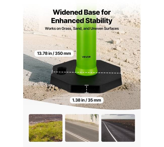 Trys eismo atskyrimo stulpeliai 1140 mm2