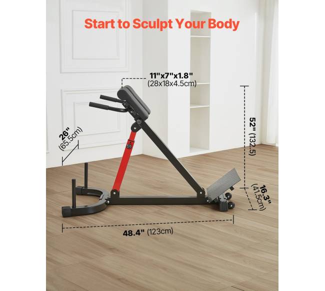 Reguliuojama romėniška kėdė nugaros pratimas6