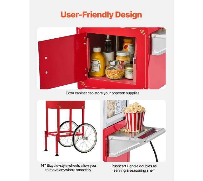 Spragėsių gaminimo aparatas su vežimėliu4