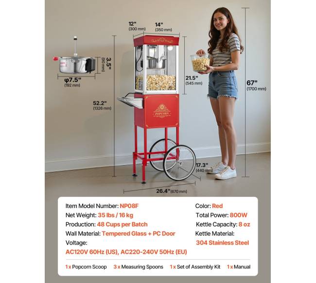 Spragėsių gaminimo aparatas su vežimėliu6