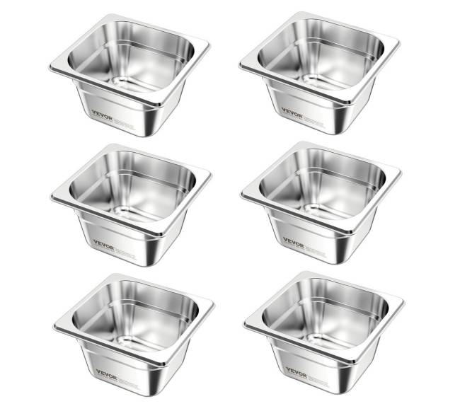 16 dydžio nerūdijančio plieno puodai0