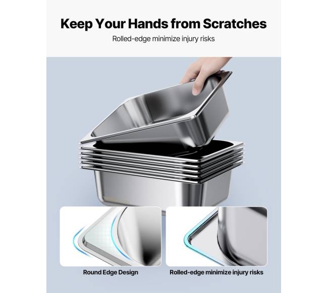 pusės dydžio viešbučių plieninės keptuvės4