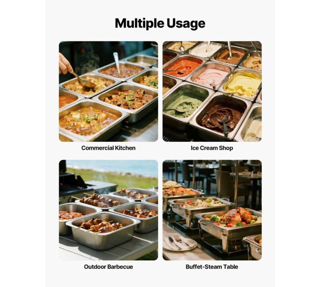 pusės dydžio viešbučių plieninės keptuvės6