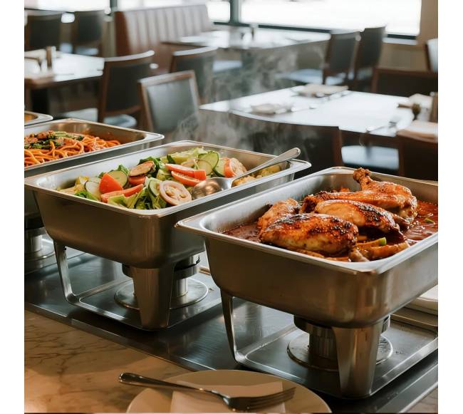 pusės dydžio viešbučių plieninės keptuvės7