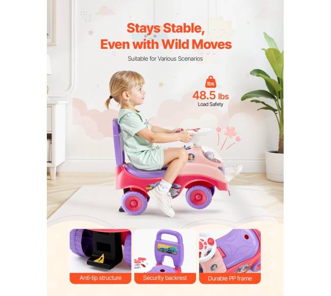 Vaikiška stūmimo mašina su signalizacija ir muzika3