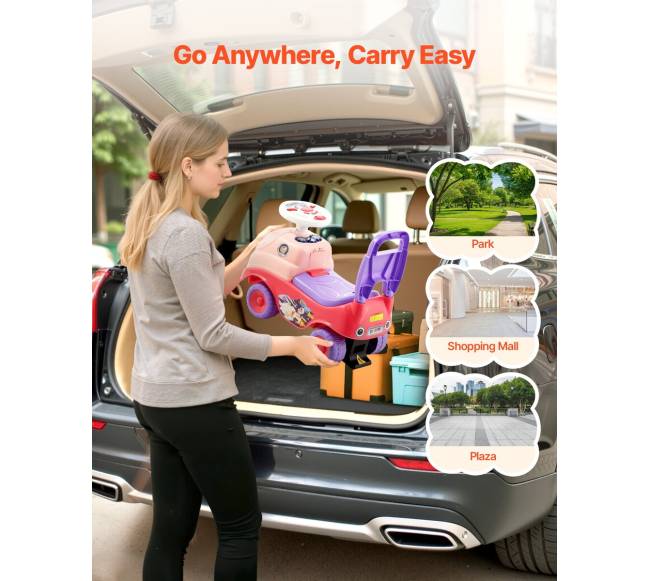 Vaikiška stūmimo mašina su signalizacija ir muzika4