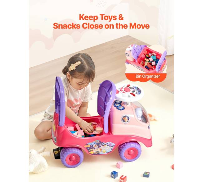 Vaikiška stūmimo mašina su signalizacija ir muzika5