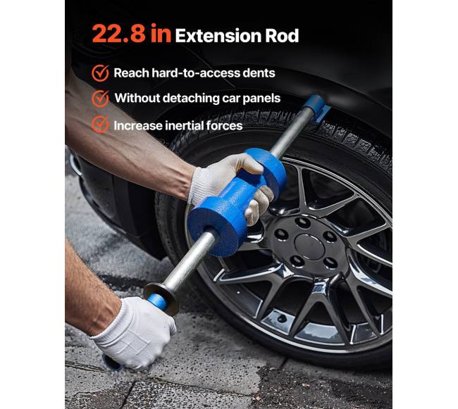 Automobilinių įdubimų traukimo rinkinys su slydimo plaktuku4