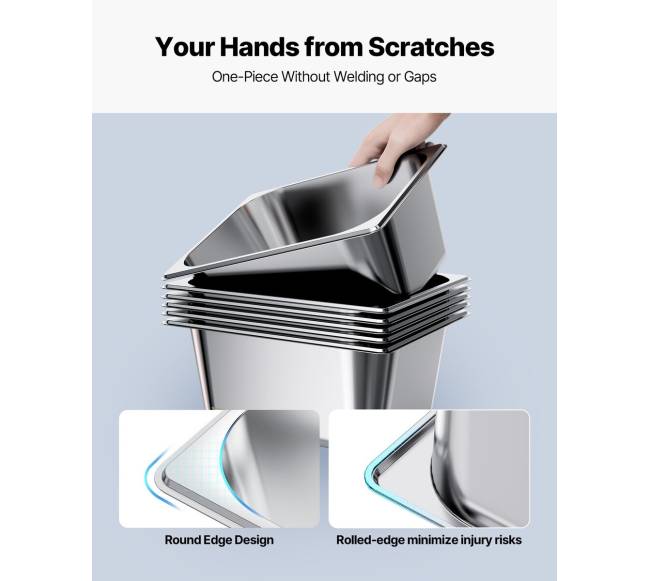 nerūdijančio plieno viešbučio padėklai su dangčiais4