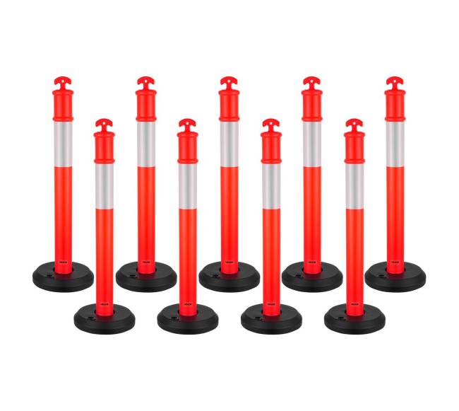 9 vnt. eismo statilios 1140 mm su užpildoma baze0