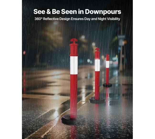 9 vnt. eismo statilios 1140 mm su užpildoma baze1