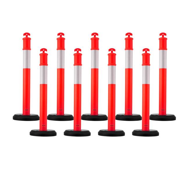 9 vnt. eismo statilios 1140 mm su užpildoma baze8