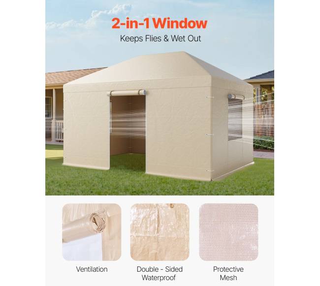 Žiemos pavėsinės uždangalas su sienelėmis ir langais4