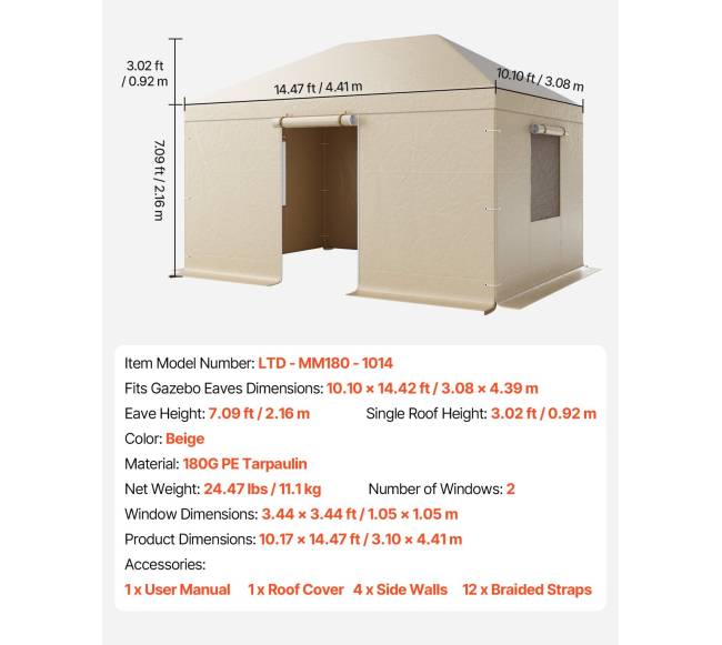 Žiemos pavėsinės uždangalas su sienelėmis ir langais6