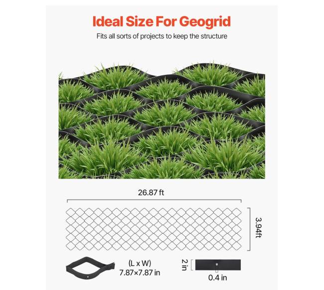 žemės tinklelis 50 mm gylio geotinklo plokštė2