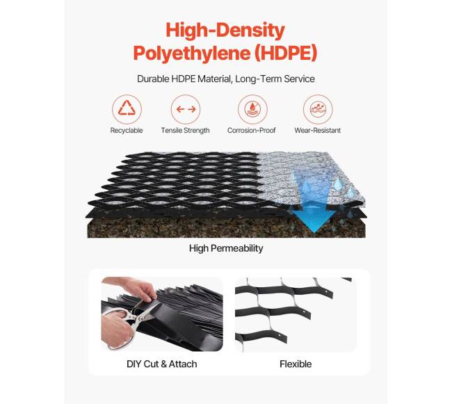 žemės tinklelis 50 mm gylio geotinklo plokštė3