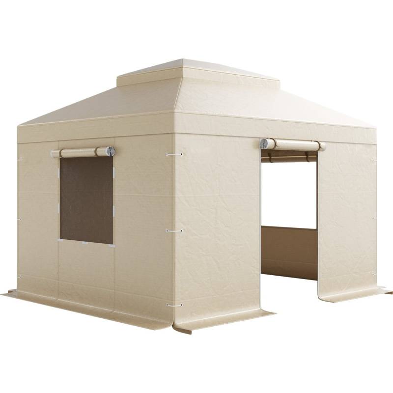 Žiemos pavėsinės uždangalas 3.05 x 3.65 m kietiems stogams0