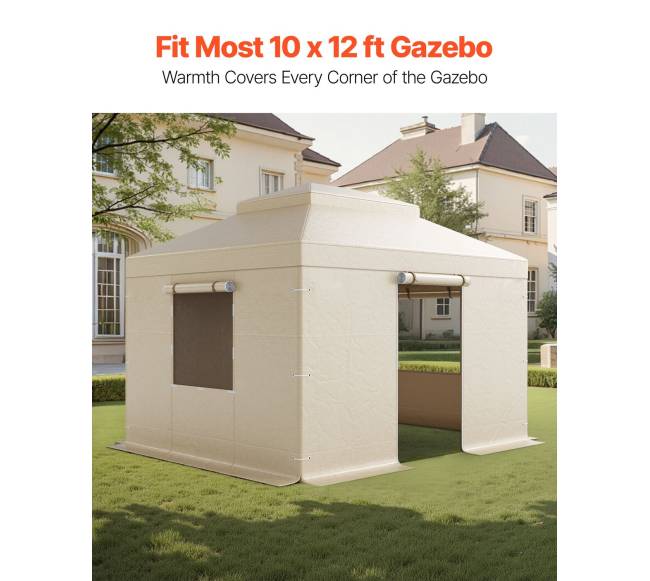 Žiemos pavėsinės uždangalas 3.05 x 3.65 m kietiems stogams1