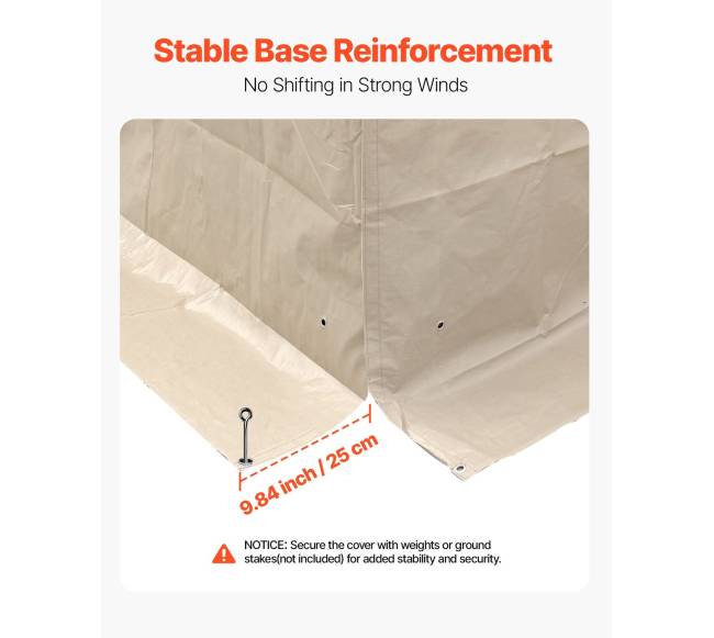 Žiemos pavėsinės uždangalas 3.05 x 3.65 m kietiems stogams3