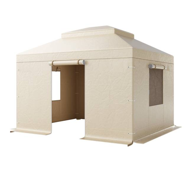 Žiemos pavėsinės uždangalas 3.05 x 3.65 m kietiems stogams8