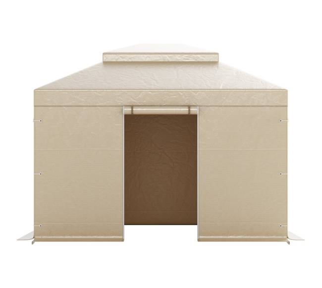 Žiemos pavėsinės uždangalas 3.05 x 3.65 m kietiems stogams9