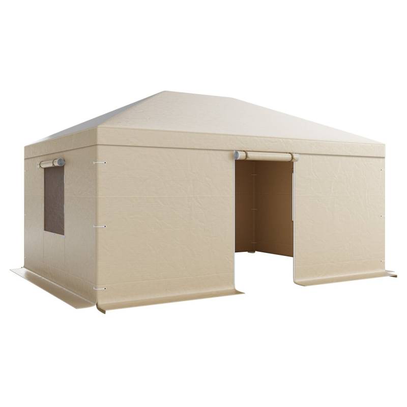 Žiemos pavėsinės uždangalas 3,68 x 4,9 m kietviršiui0