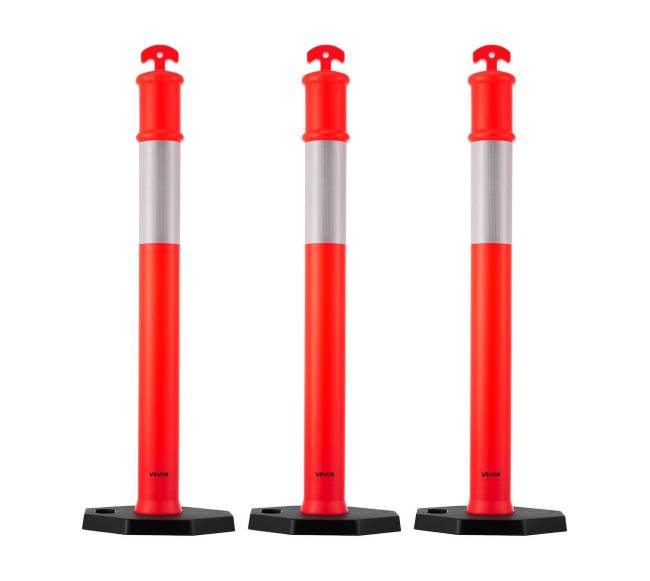 3 vnt. kelio stulpeliai su atšvaitais, 1140 mm8