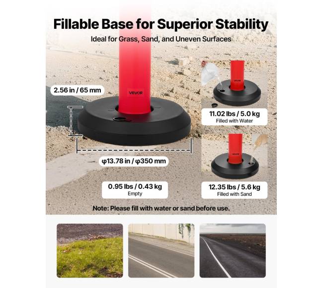 2 vnt. šviesą atspindinčių stulpelių su užpildu2