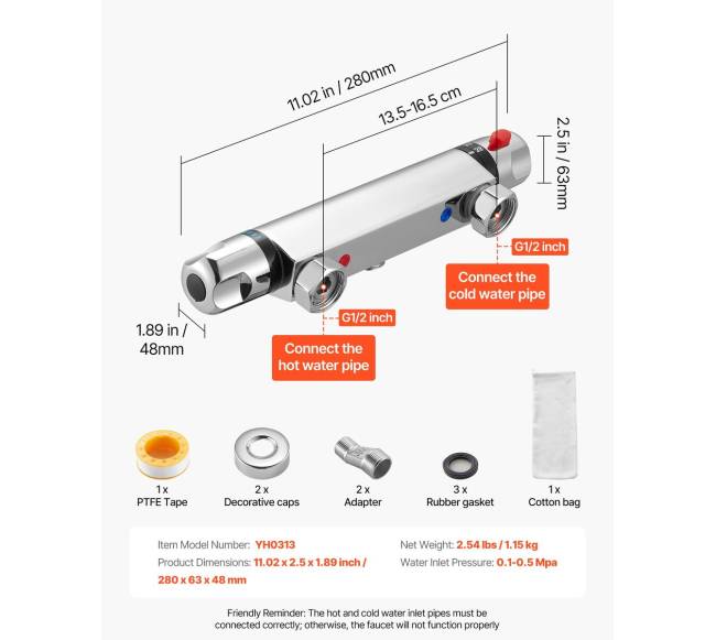 Termostatinis dušo maišytuvas su apsauga5