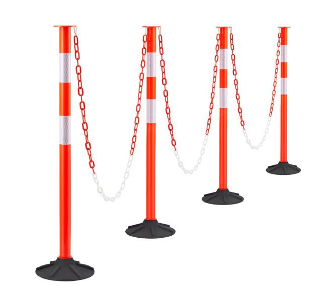 Kelių atskyrimo stulpeliai su svoriu, 4 vnt.0