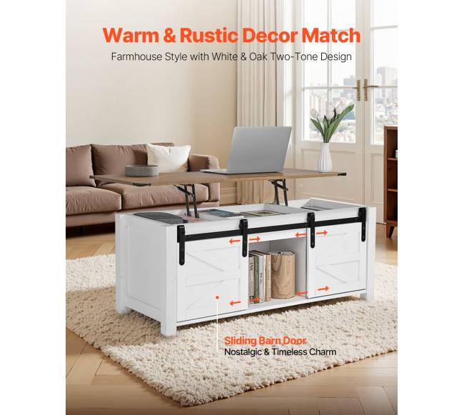 120 cm kaimo stiliaus kavos staliukas su pakeliamu stalviršiu1