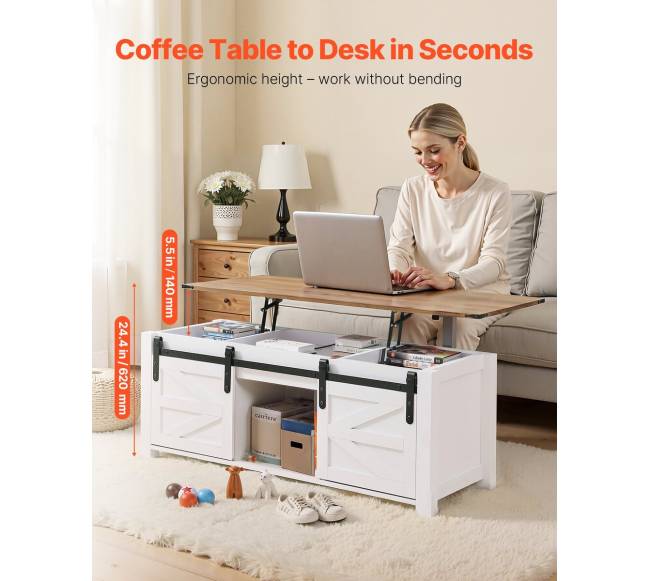 120 cm kaimo stiliaus kavos staliukas su pakeliamu stalviršiu2