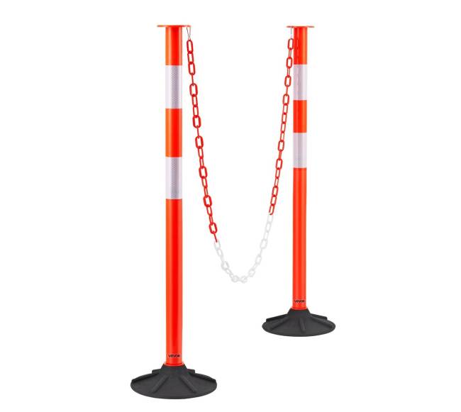 2 eismo atitvarų stulpai su svoriu8