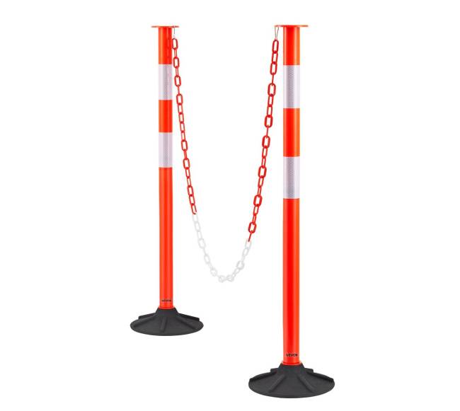 2 eismo atitvarų stulpai su svoriu10