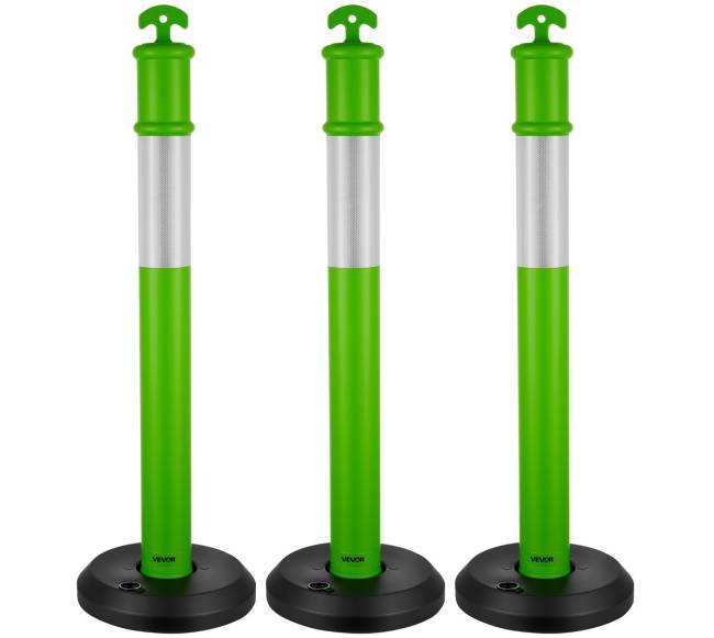 3 vnt. žalios eismo apsaugos kūgiai0