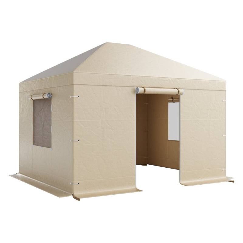 žieminė pavėsinės danga su šoninėmis sienomis0