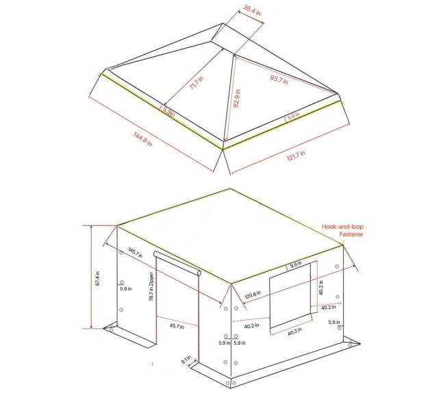 žieminė pavėsinės danga su šoninėmis sienomis6