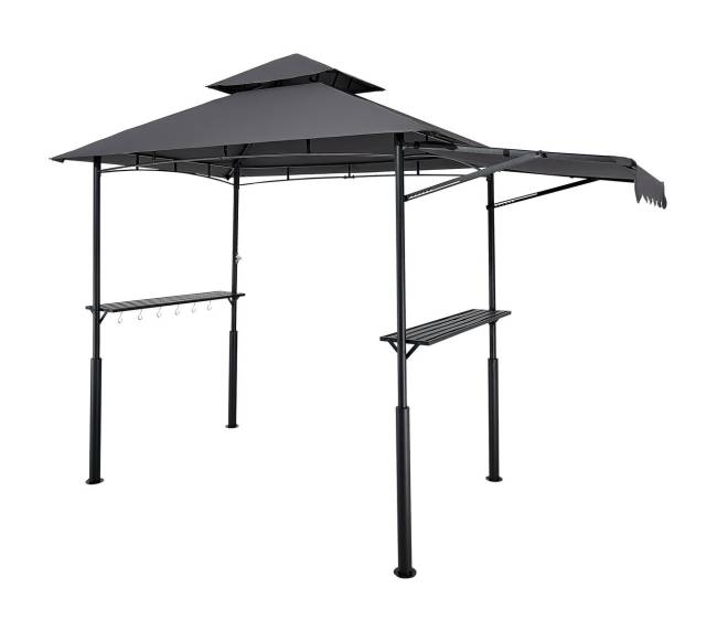 Grilis pavėsinei, 2.43 x 1.5 m, dvigubas stogas0